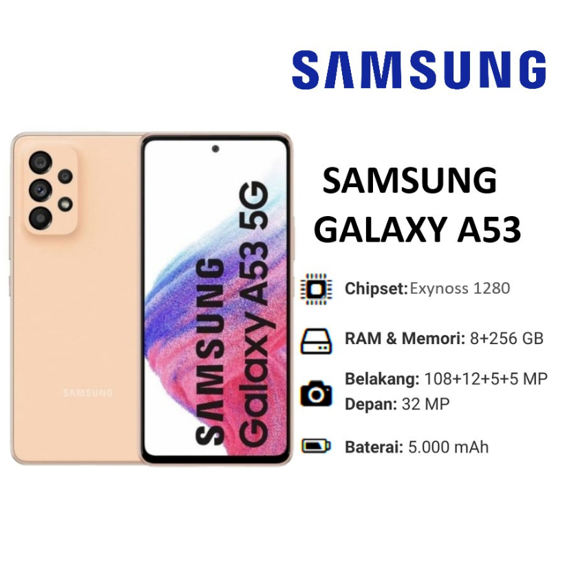 Jual Murah HP Samsung Galaxy A55 5G RAM 12/256 GB 100% Baru Original Garansi Resmi – Tipe Lain A53 5