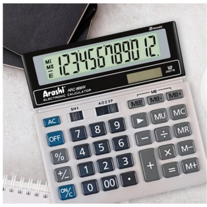 

Kalkulator Meja Arashi ARC 868 C Desktop Calculator 12 Digit