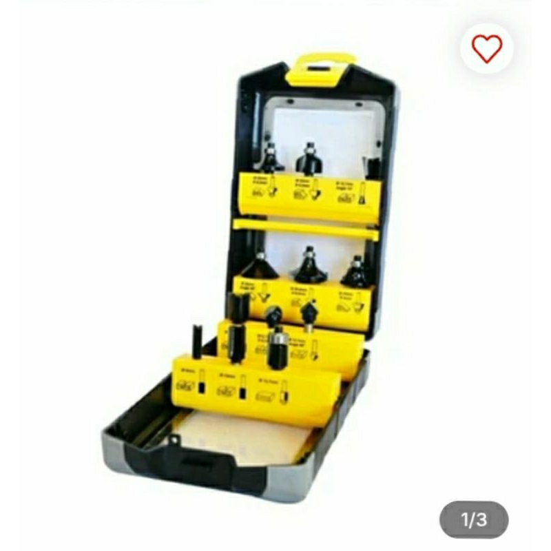 Krisbow Set 12 Pcs Mata Bor Router 6.35 Mm Irars142