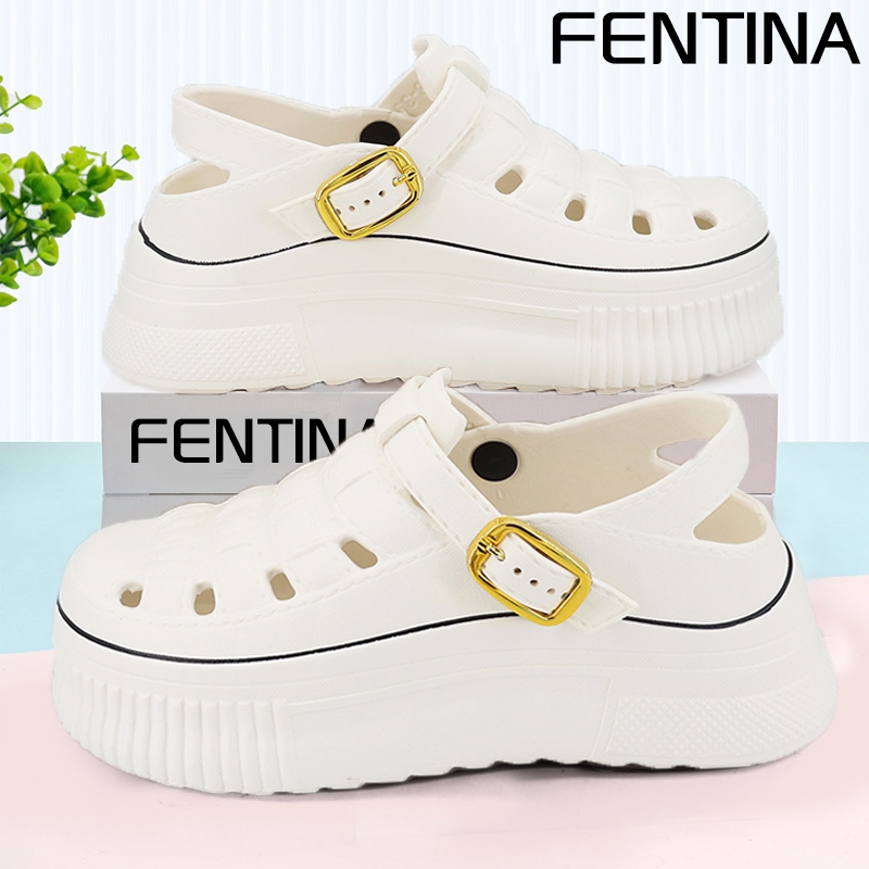 FENTINA Sandal Wanita Wedges Tinggi Sandal Baim Wanita Wedges FUJI Sandal Jelly Wanita Anti-selip