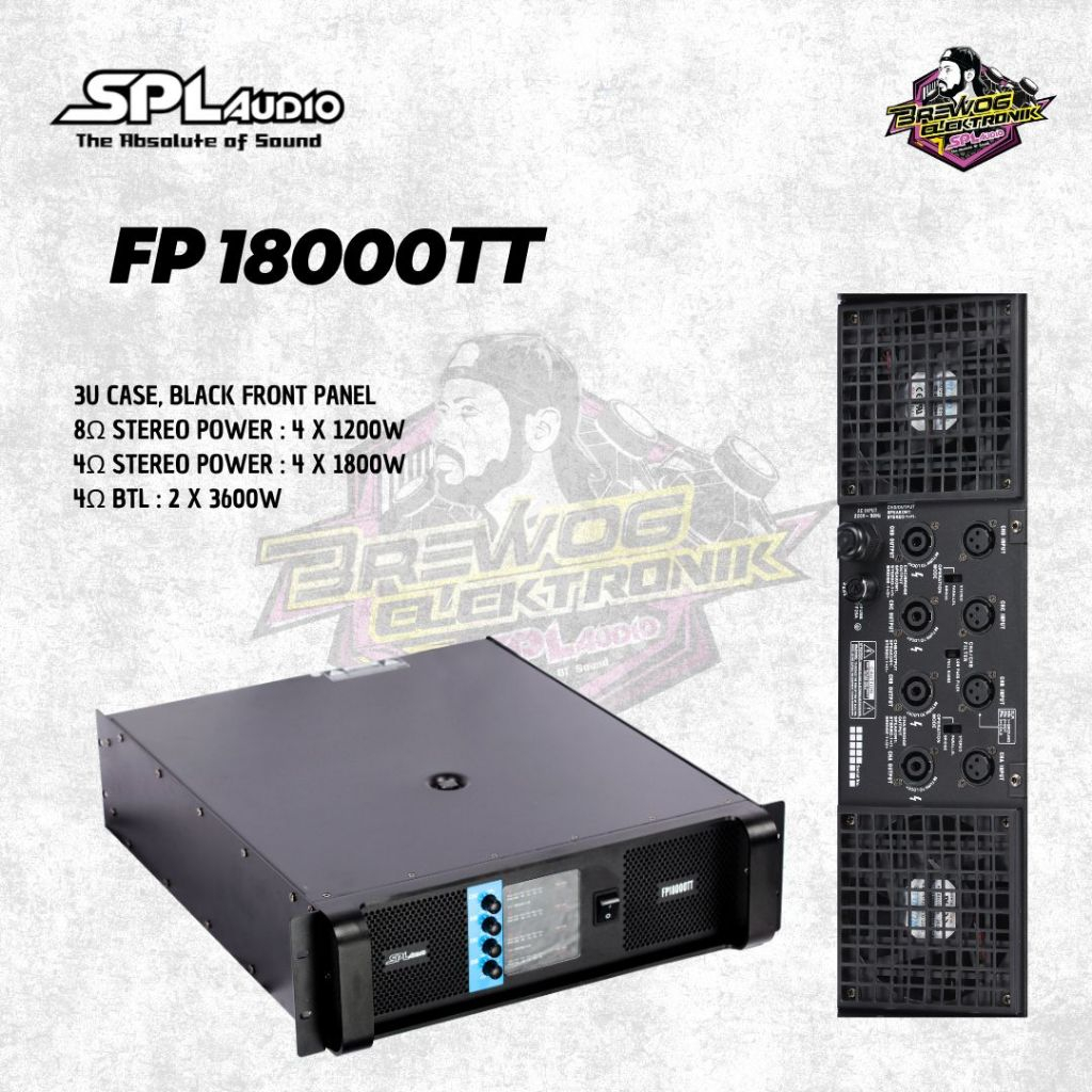 ORIGINAL PRODUK BREWOG SPL AUDIO POWER FP 18000TT
