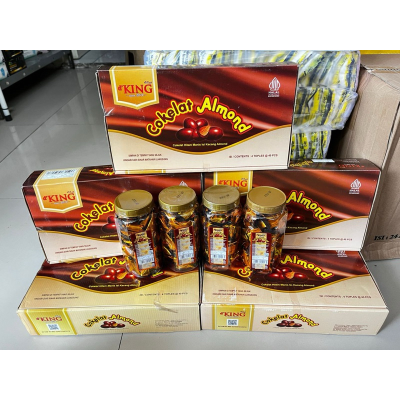 

Coklat almond d'King 1dus isi 4 toples
