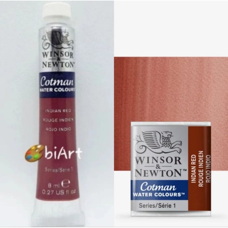 

Cat Air Cotman Water Colour Tube 8ml / Half Pan Indian Red Winsor & Newton