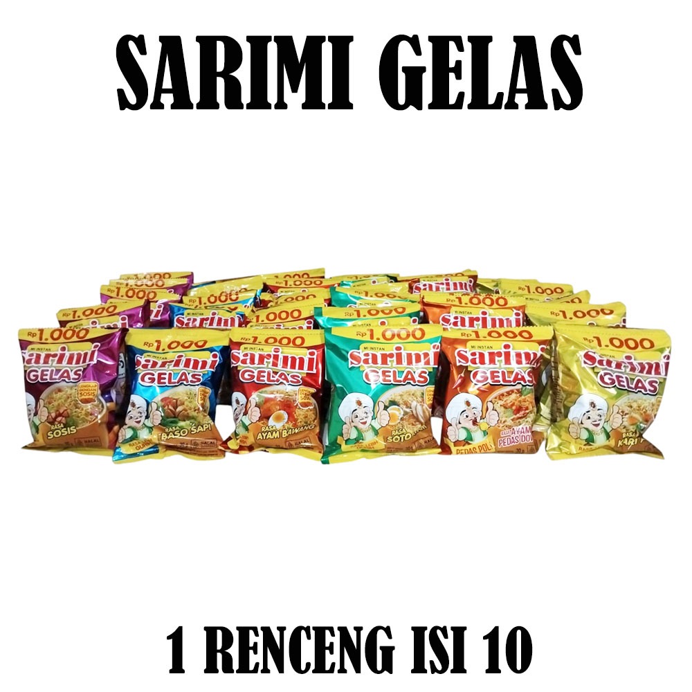 

SARIMI GELAS RENCENG ISI 10