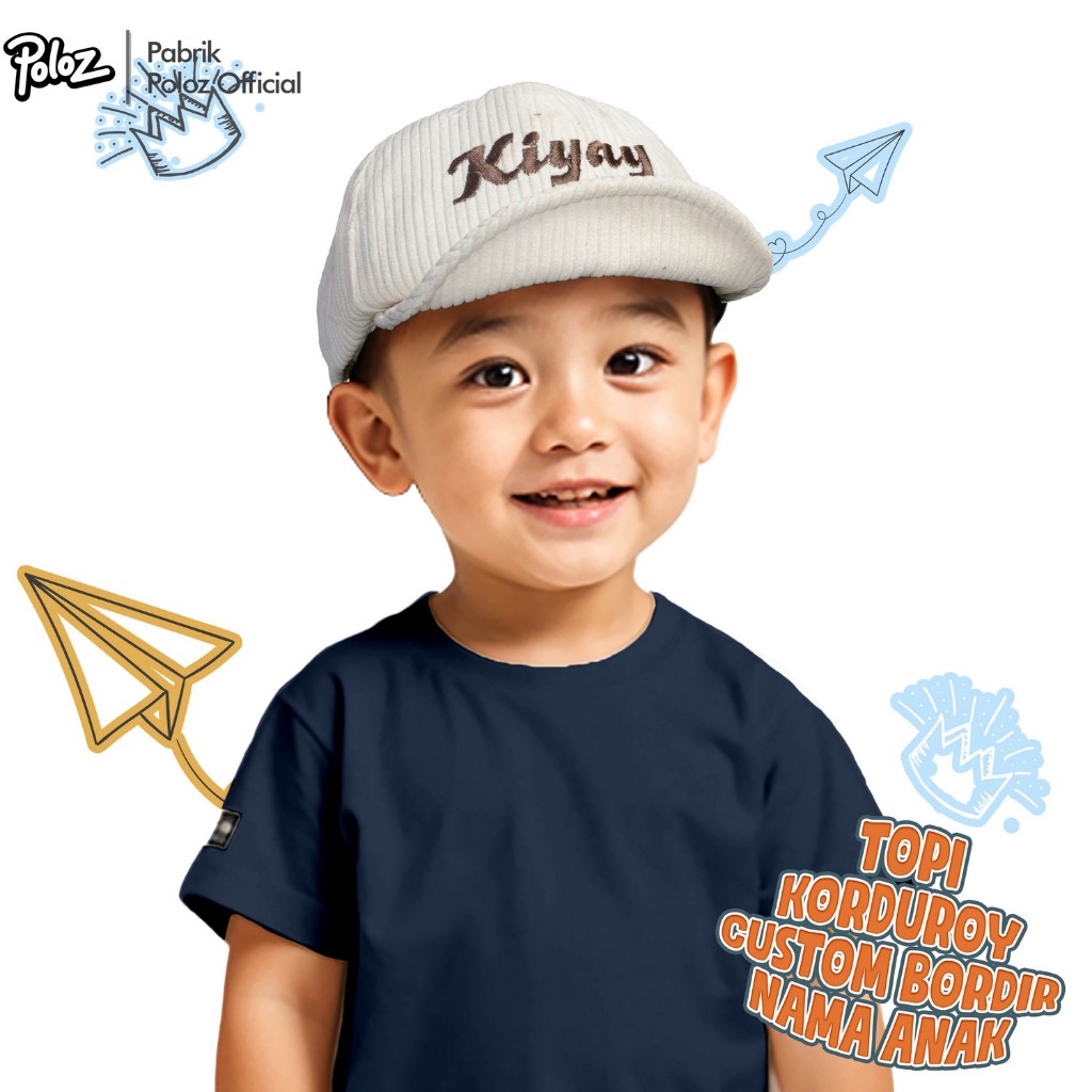 Topi Bayi Corduroy Costum Bordir Nama Topi Bahan Korduroy Bordir Nama Murah Topi Anak Bayi Bordir Co