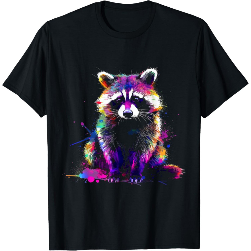 Karya Seni Rakun - Kaos Seni Hewan Rakun