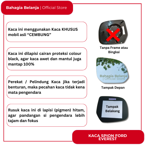 Kaca Spion Ford Ranger 2007 2008 2009 2010 2011 BT 50 Everest kaca spion sepion refill ford ranger f