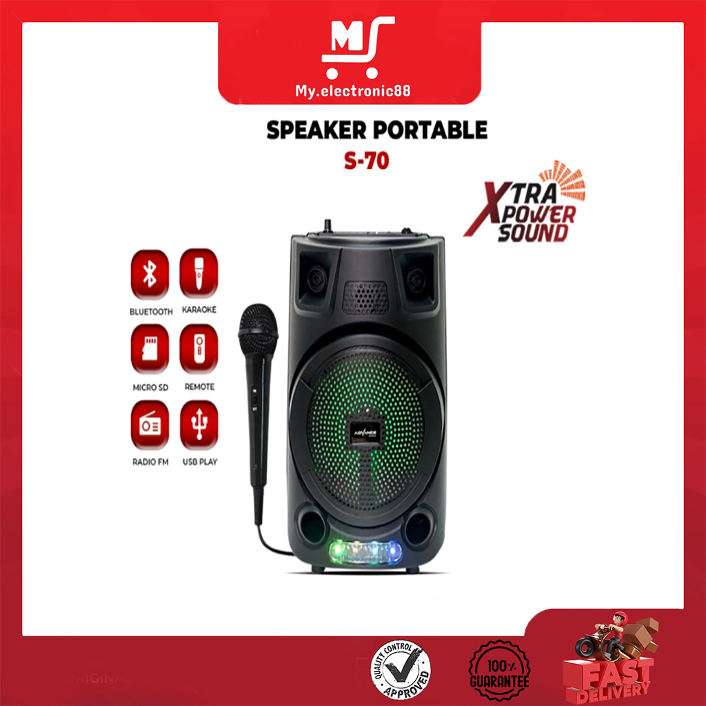 ADVANCE SPEAKER PORTABLE 8'' (S-70)
