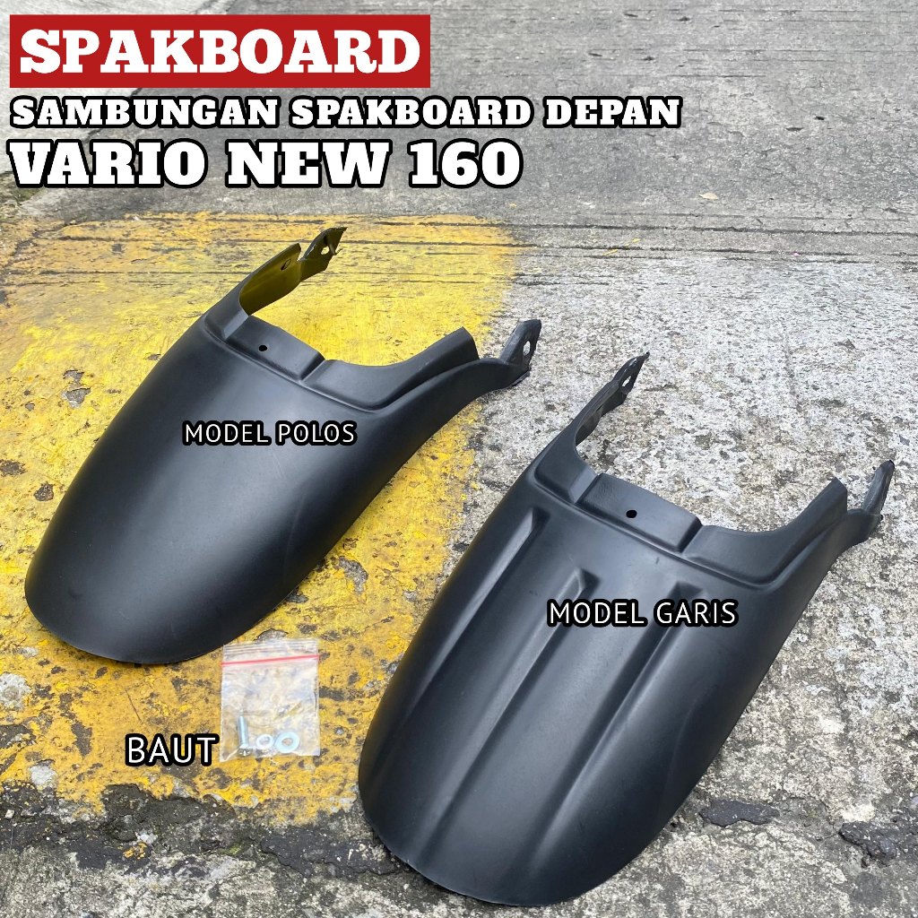 mudflap Spakbor Depan Vario160 sambungan spakbor depan Vario 160 Mudflap depan vario