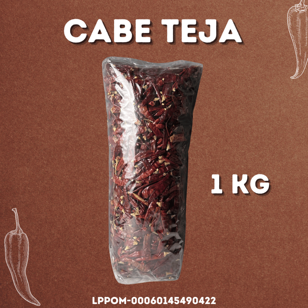 

Cabe Teja Cabe Kering 1 KG Tanpa Tankai