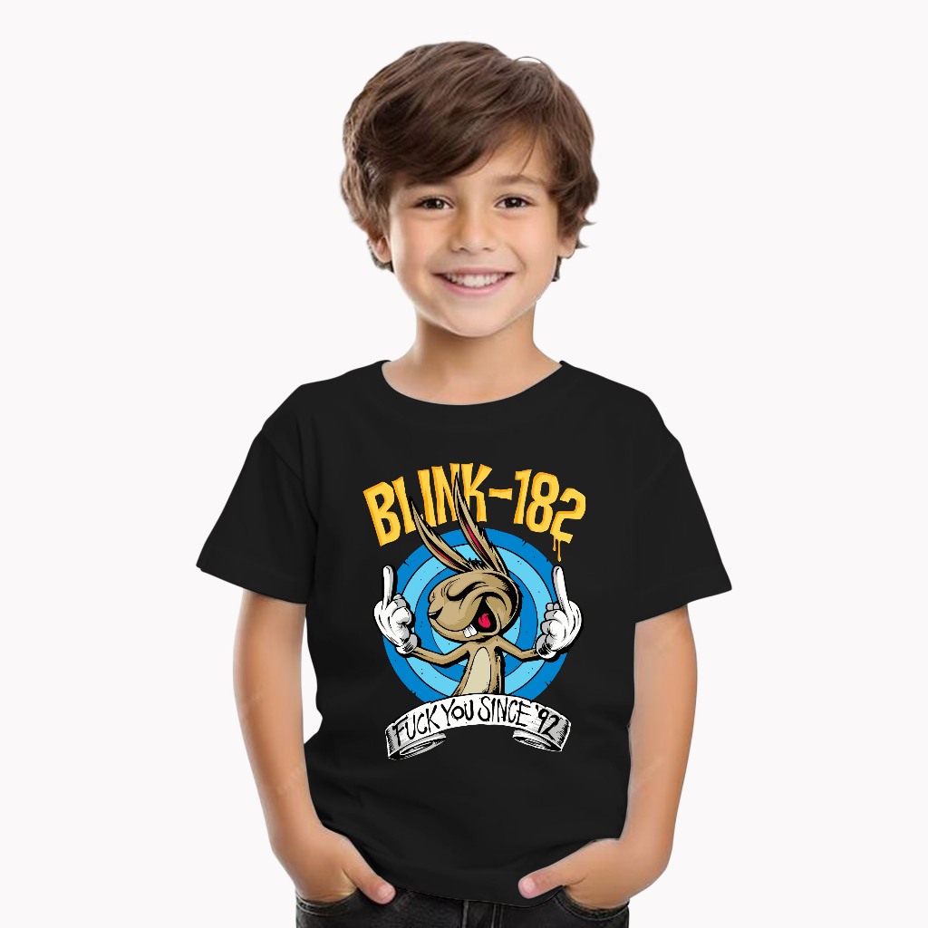 Yinyanks Kaos Anak YY Blink-182 f**ck you T-shirt musik Kids Distro Combed 24s