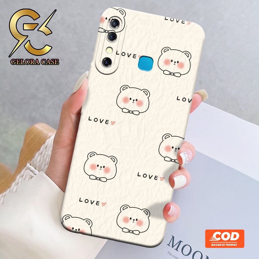 Softcase Infinix Hot 8 - Geloracase - Casing Infinix Hot 8 - Motif case Cartoon -Infinix - Softcase 