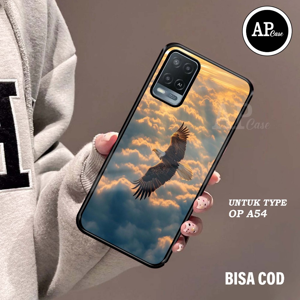 Naysila Naymila Case Oppo A54 (Motif Elang) Ap Case Ac Softcase Dan Hardcase Glossy - Custom Case -