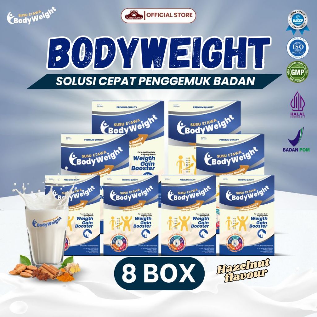 

BodyWeight Susu Etawa Penambah Berat Badan Susu Etawa Membantu Meningkatkan Nafsu Makan dan Masa Otot Kemasan 250gr Paket 8 Box