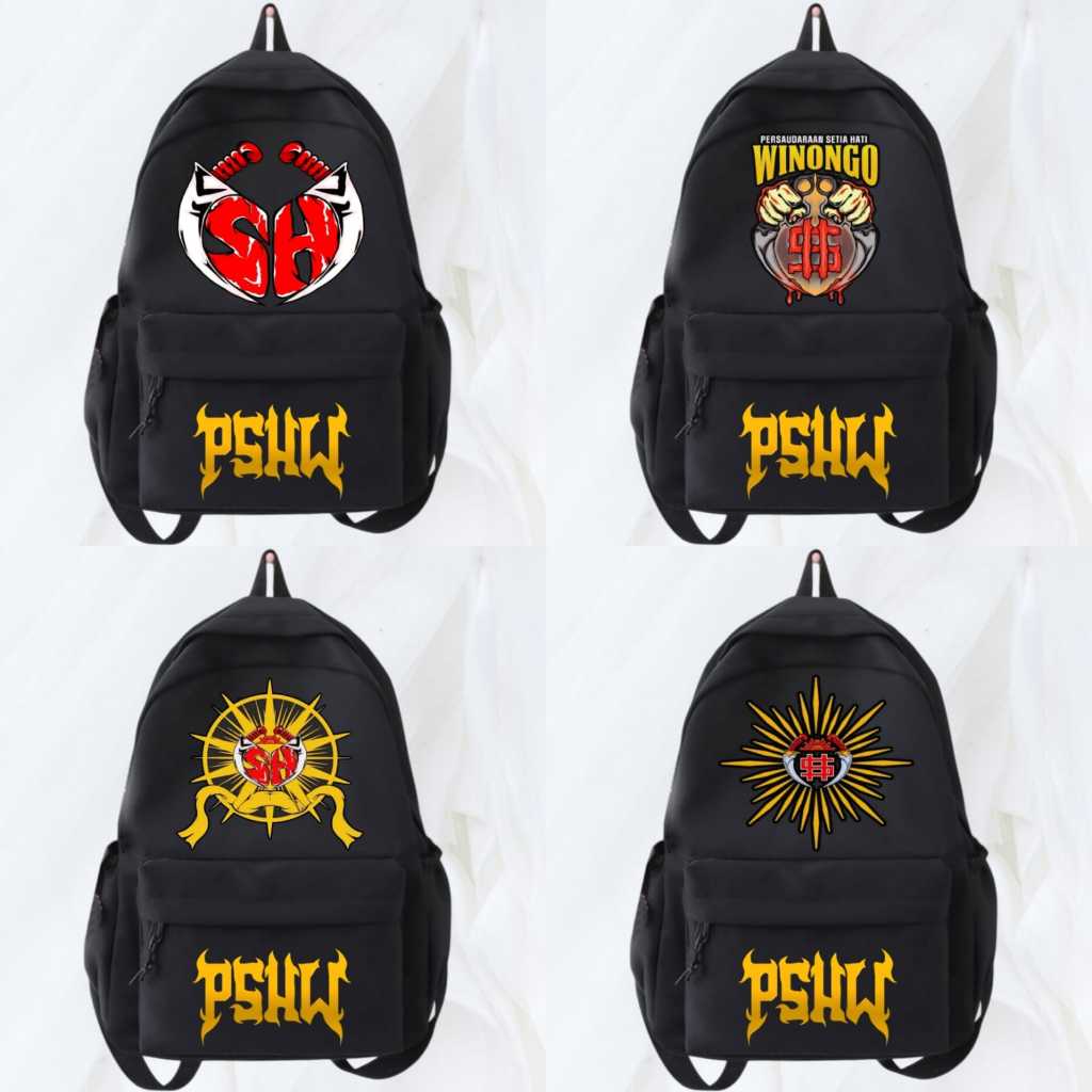 Tas Ransel PSHW Perguruan Silat Winongo Series Kanvas Cordura Premium / Backpack Tas Sekolah Keren S