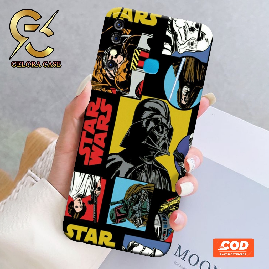 Softcase Infinix Hot 8 - Geloracase - Casing Infinix Hot 8 - Motif case Starwars -Infinix - Softcase
