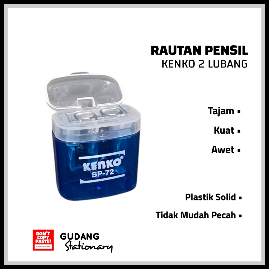 

Rautan Pensil 2 Lubang Sharpener KENKO