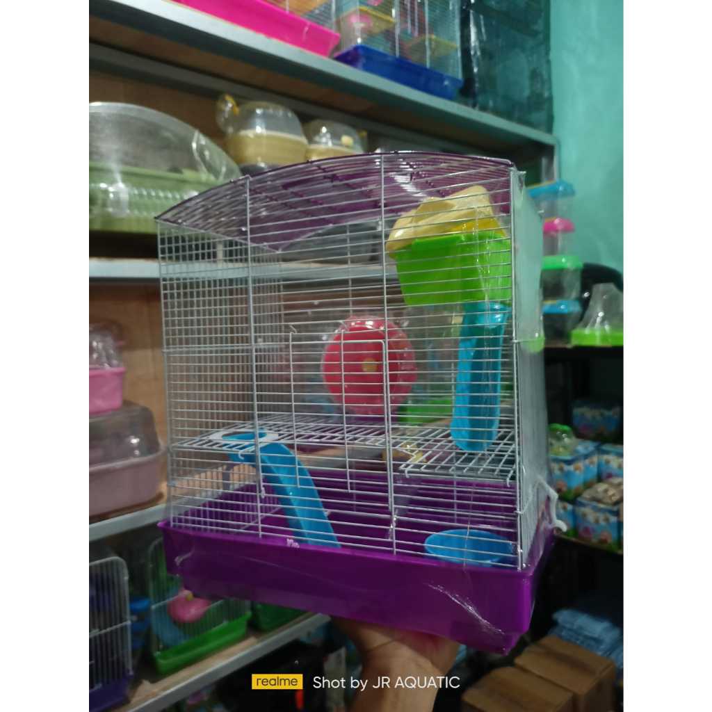 KANDANG HAMSTER BESAR TINGKAT 3 REAL PICT