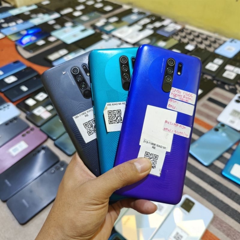 XIAOMI REDMI 9 RAM 4/64 HP SECOND BEKAS GARANSI RESMI