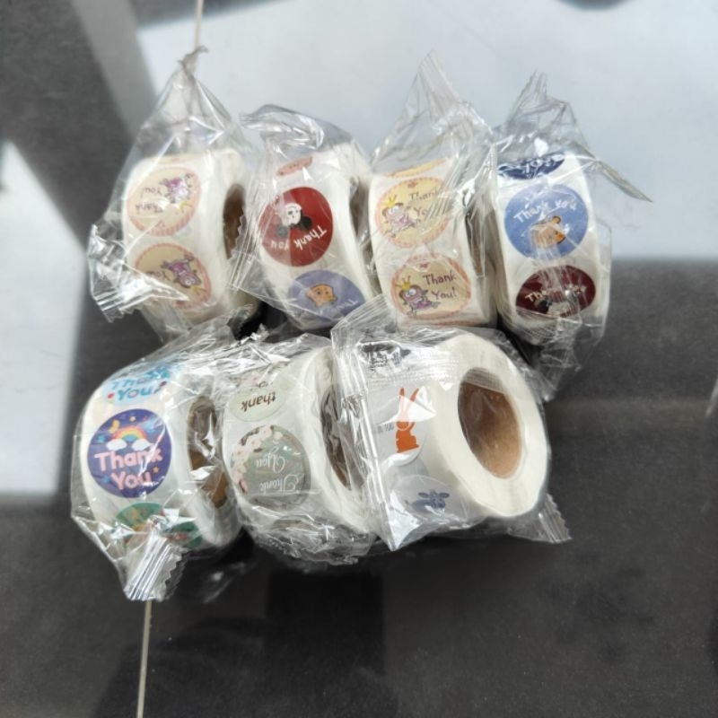 

(isi 500) Sticker Thank you / Stiker Label thank you