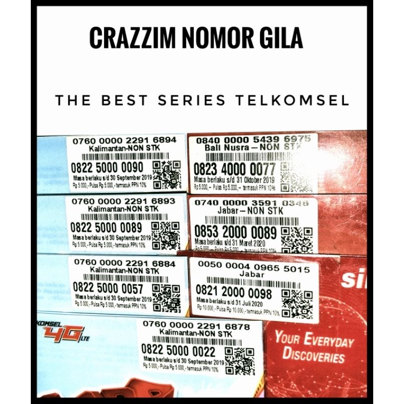 NOMOR CANTIK TELKOMSEL Simpati Loop As. No Cantik Super. Ratusan Ribuan. No Cantik Panca 00000