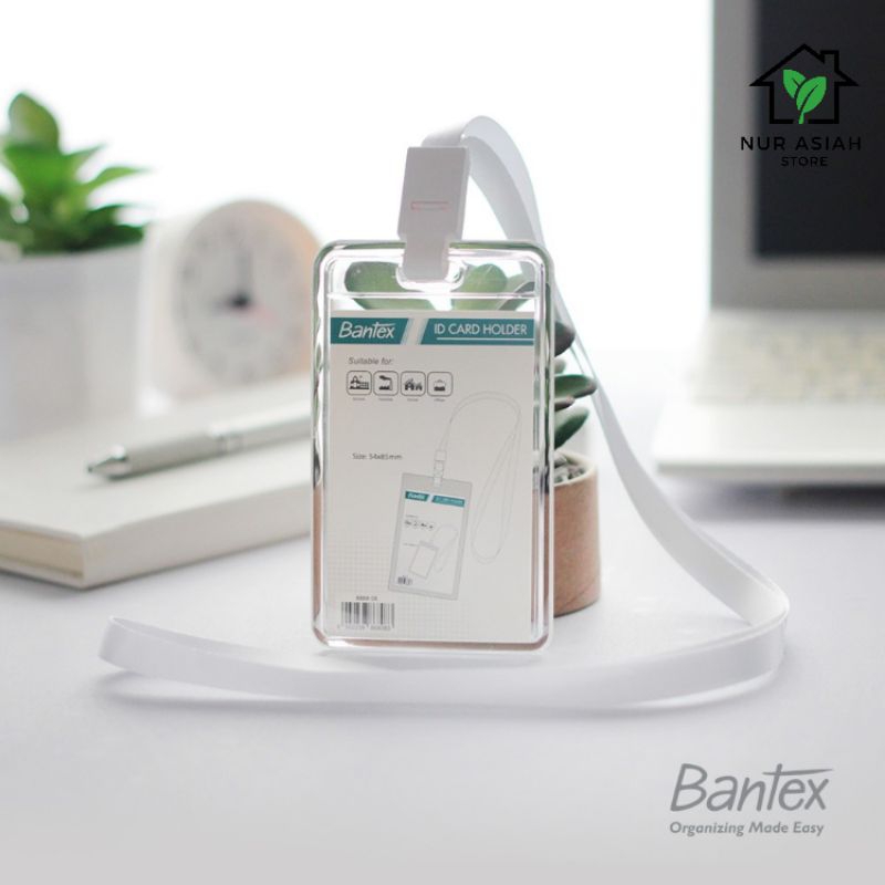 

Bantex Transparent ID Card Holder Lanyard Portrait | Bantex Lanyard Id Card Transparan 8868