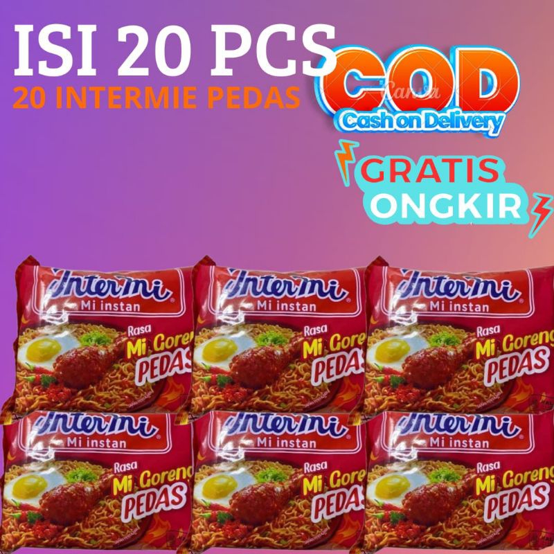 

INTERMIE MIE INSTAN GORENG PEDAS ISI 20pcs