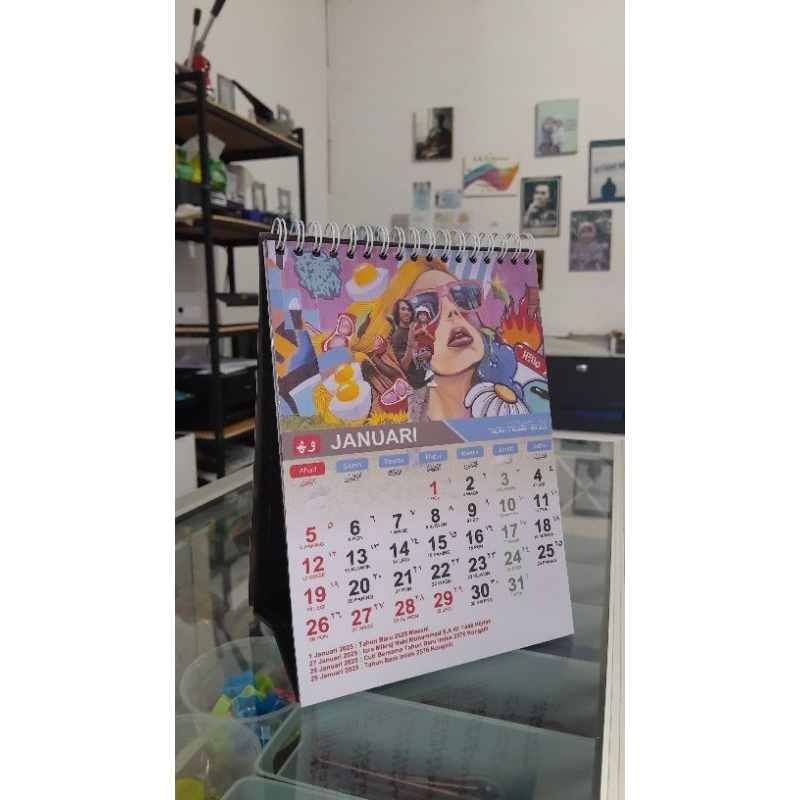 

kalender duduk, kalender meja, kalender costum