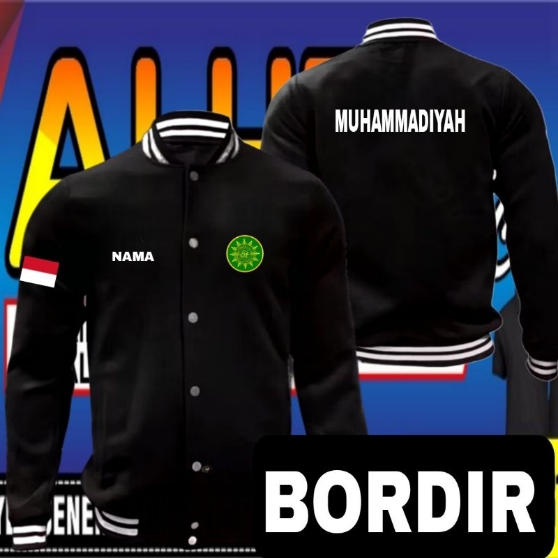Jaket bordir Muhammadiyah jaket Muhammadiyah jaket varsity Muhammadiyah jaket baseball Muhammadiyah 