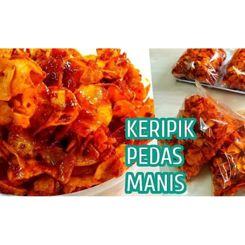 

Keripik Pedas Manis Ukuran 500 Gram