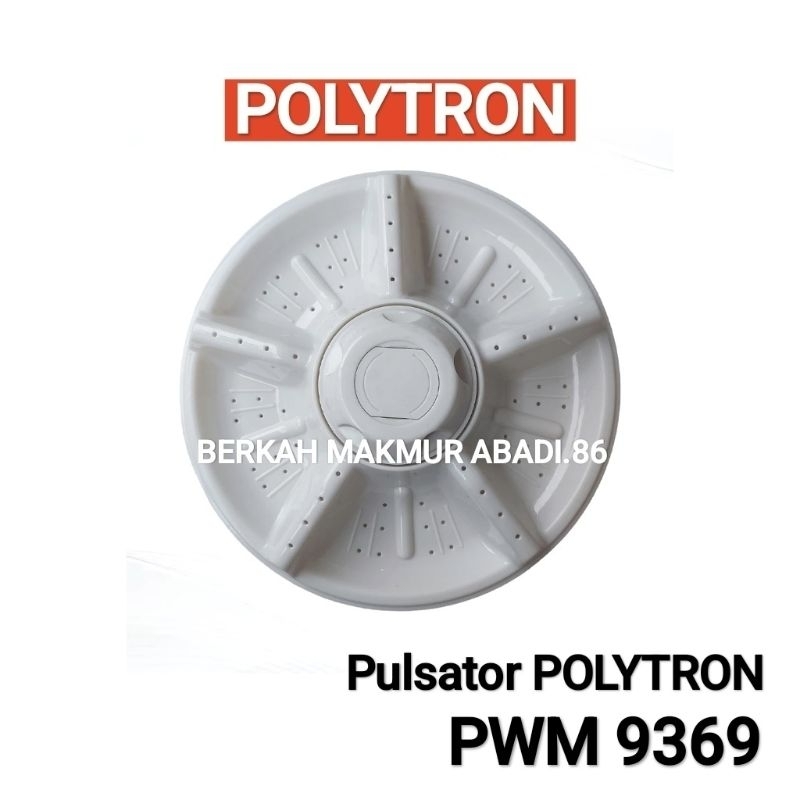Pulsator POLYTRON 9 Kg PWM 9369 Pulisator Mesin Cuci 2 Tabung PWM9369