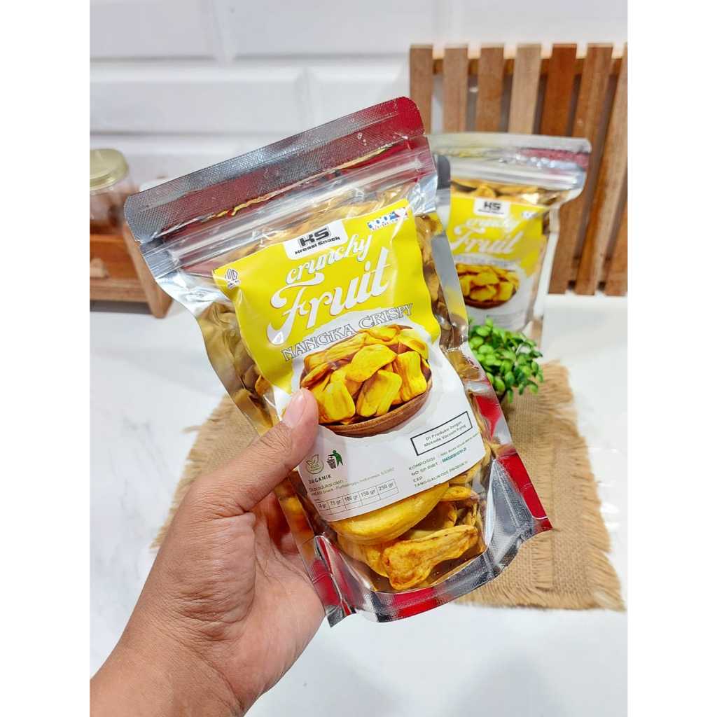 

Nangka crispy 100gram/ Kripik nangka/ buah kering/ Nangka Oven