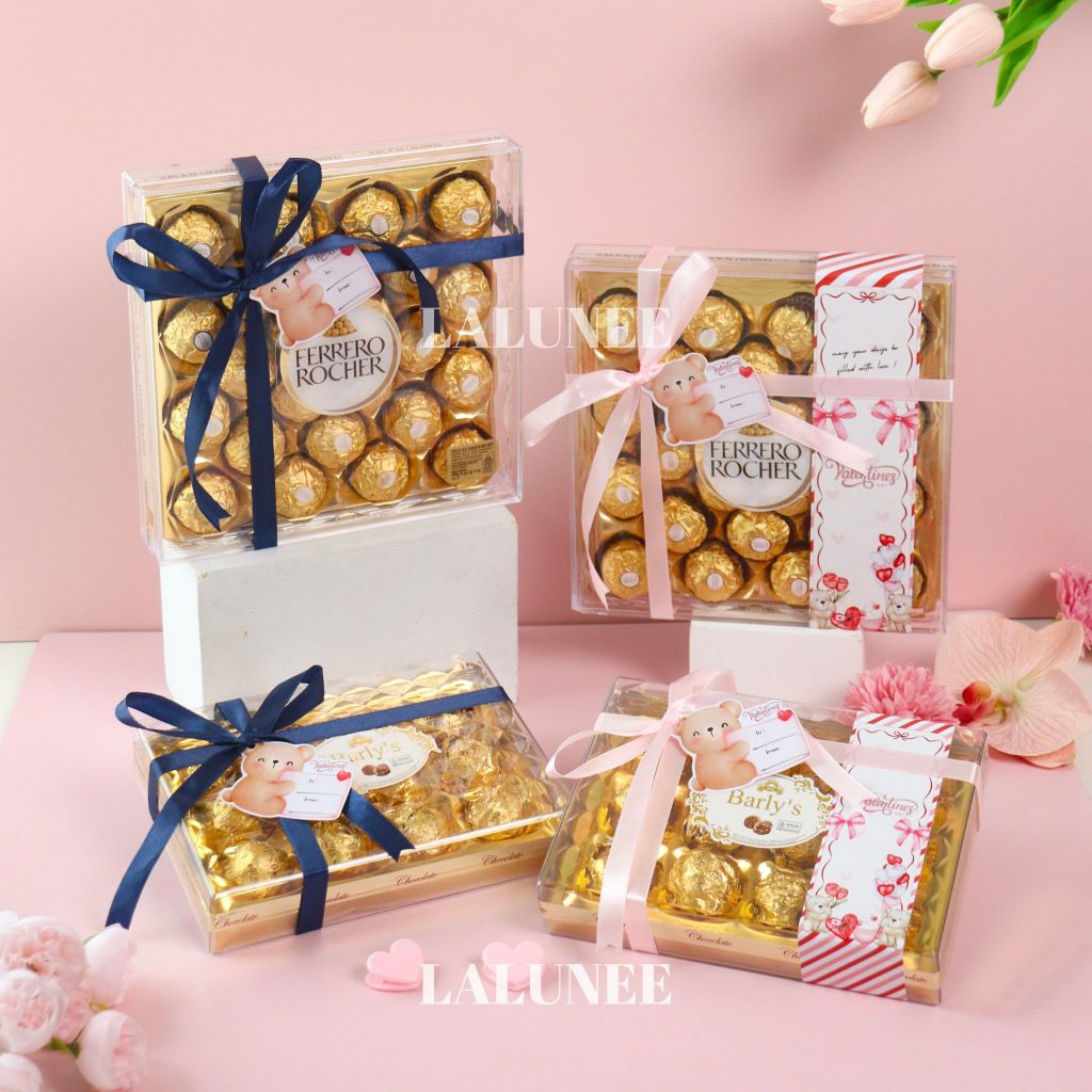 

Hampers Coklat Valentine - Ferrero Rocher Valentine Edition - Coklat Barly's - Kado Valentine