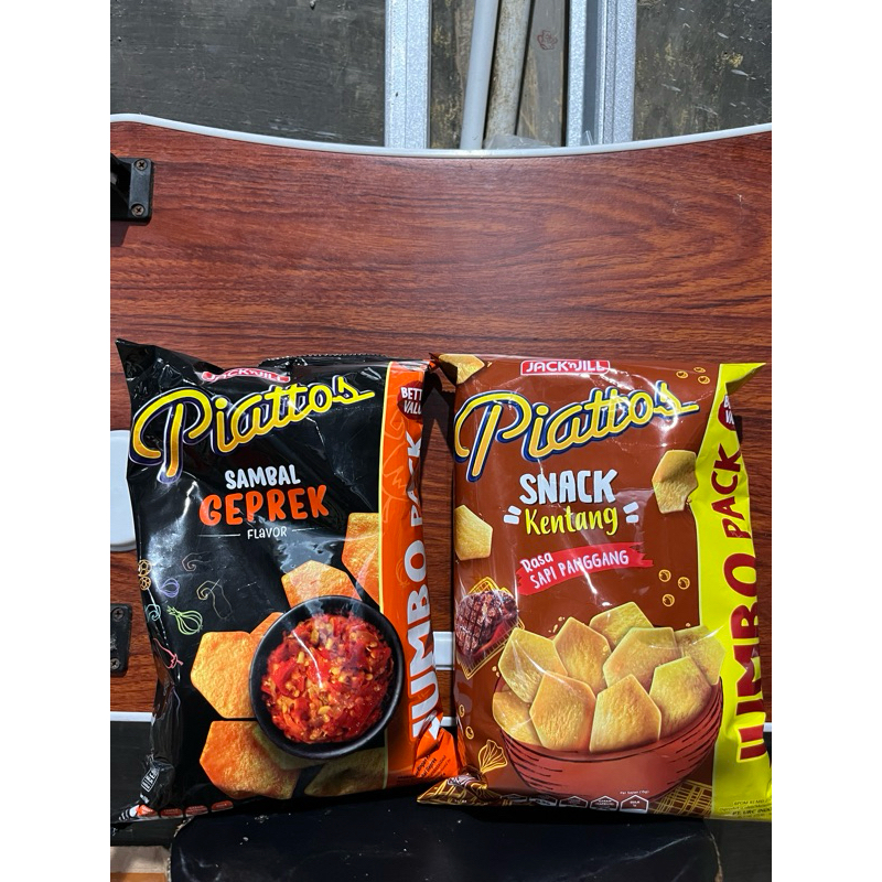 

piattos sapi panggang / sambal geprek jumbo pack 120gr