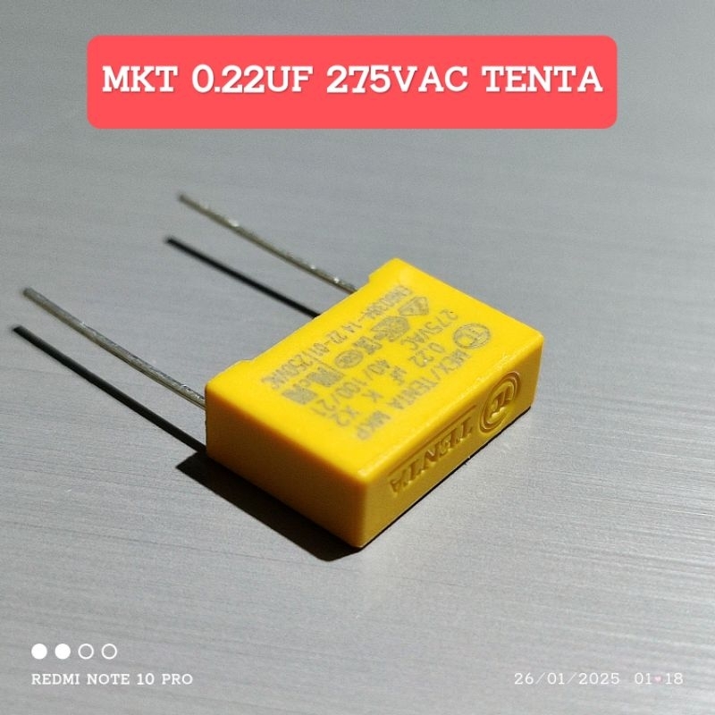 Kapasitor capasitor MKM MKT MKP 0.22uf 275V 224 220nF 220N 0,22uf AC34