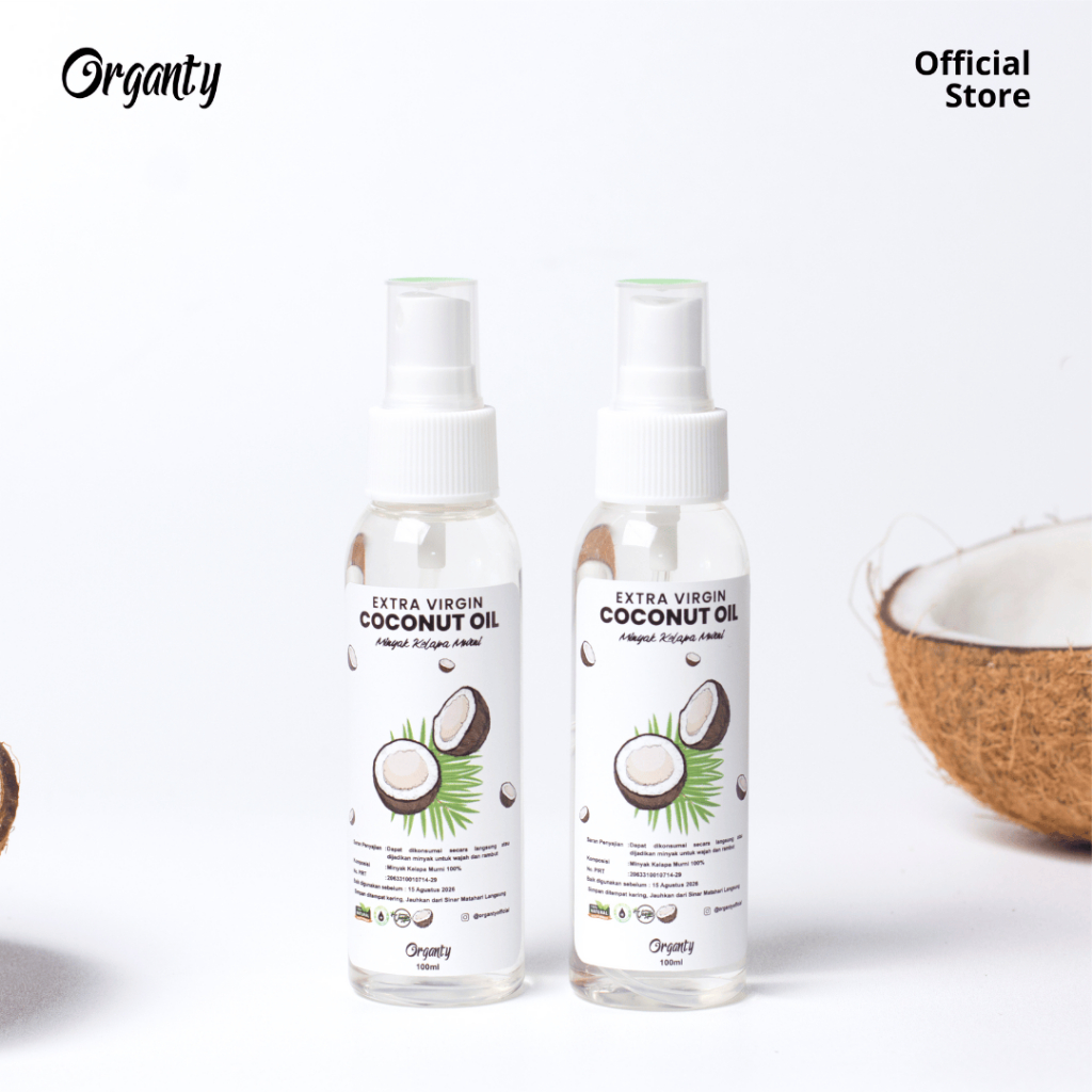 

Extra Virgin Coconut Oil VCO 100ml Cold Pressed Premium Pure EVCO Asli Minyak Kelapa Murni 100%