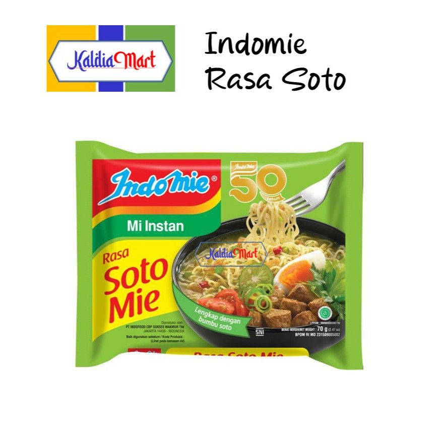 

Indomie Mie Kuah Rasa Soto Mie 70 gr