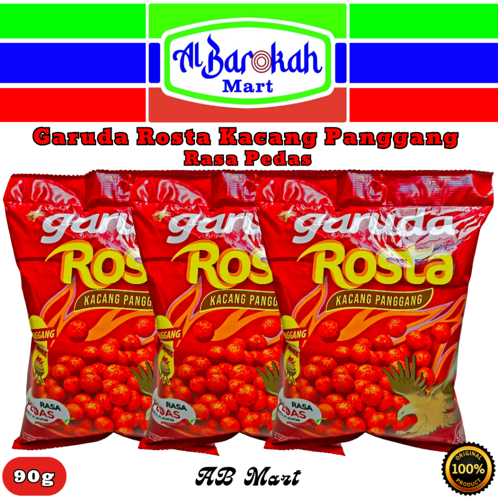 

Garuda Rosta Kacang Panggang Rasa Pedas 90g