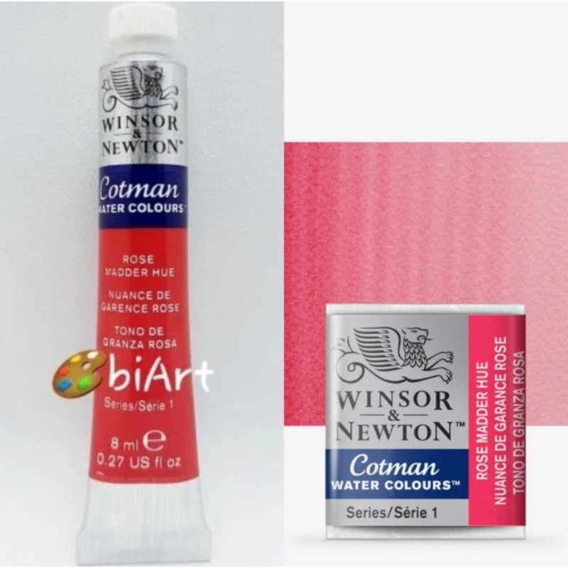 

Cat Air Cotman Water Colour Tube 8ml / Half Pan Rose Madder Hue Winsor & Newton