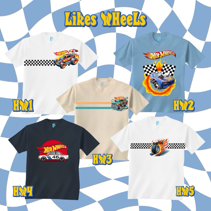 like kids Baju Kaos Anak Laki Laki Perempuan 100K 4pcs Usia 1-6 Thn likes Kids  MOBIL HOTWELL HOTWHE