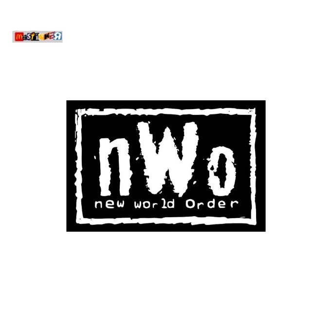 

sticker new world order nwo logo stiker wwe wcw