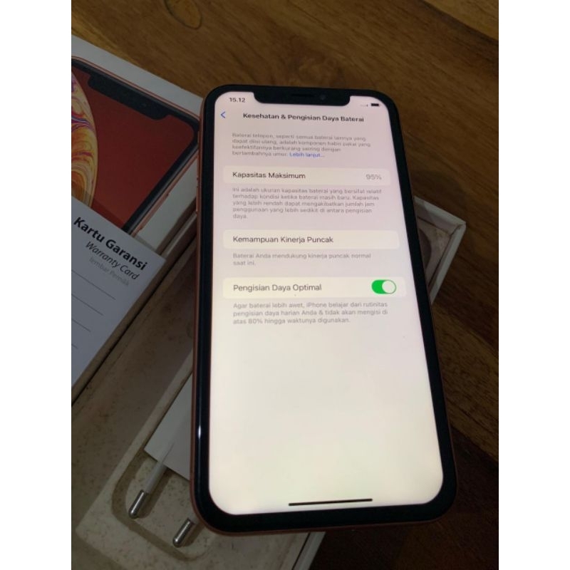 Iphone XR 128 CORAL IBOX MULUS FULLSET BERGARANSI SINYAL PERMANENT