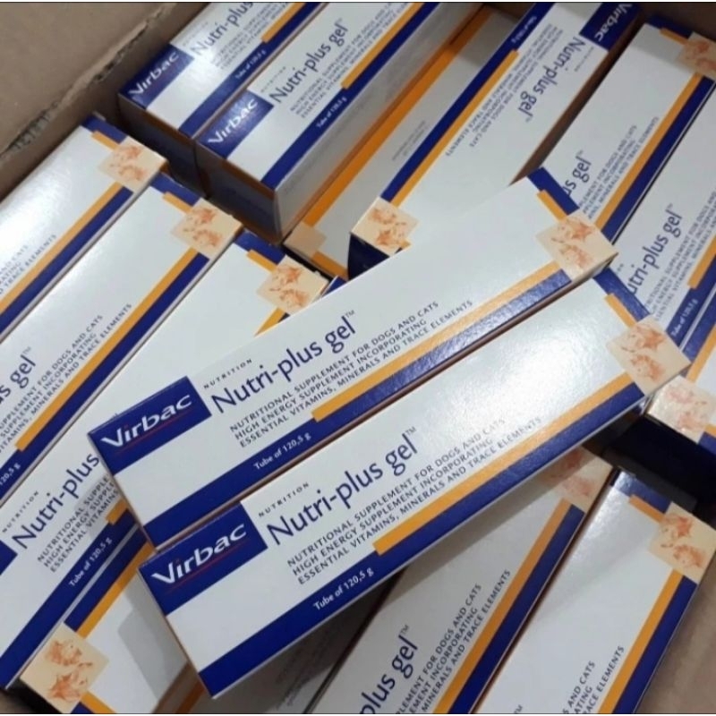 Vitamin Suplement Virbac kucing Anjing Virbac Nutri-plus Gel Nutri plus gel 120 gr