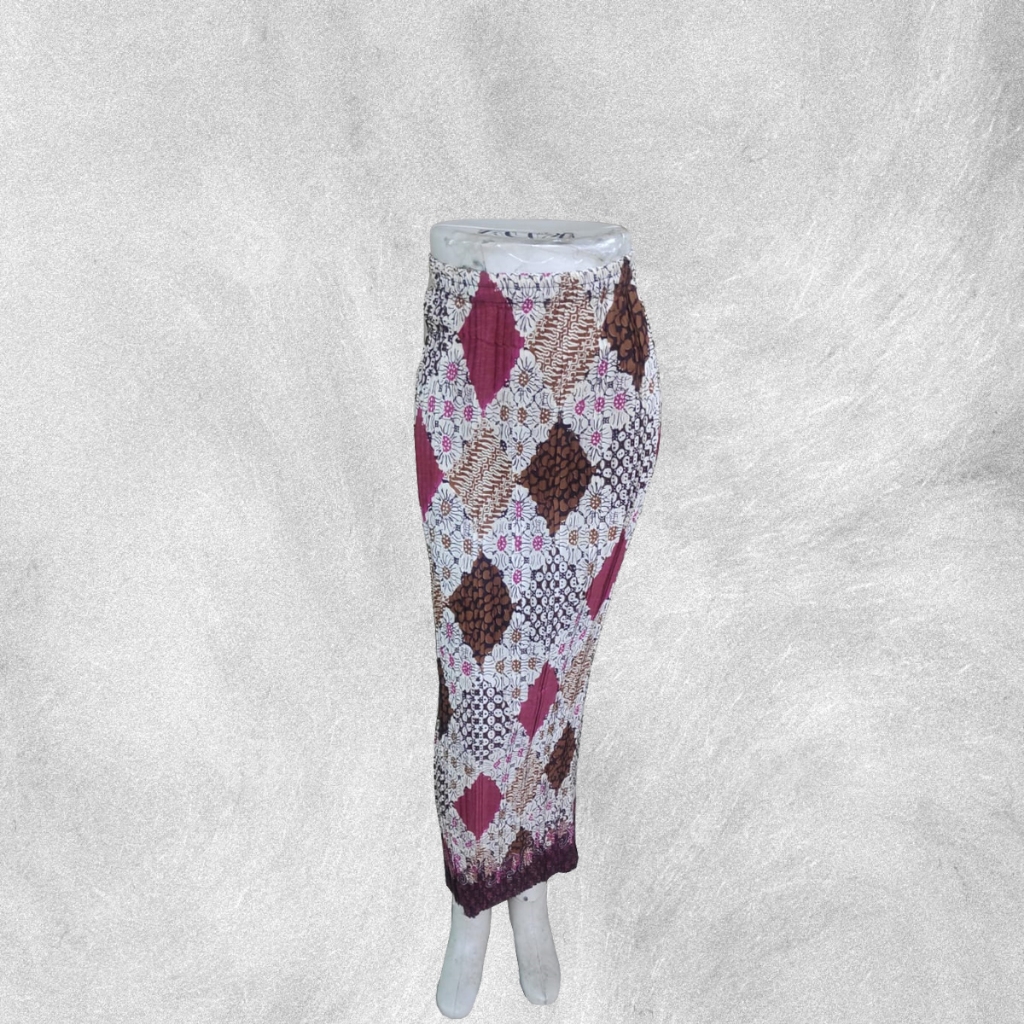 Rok Bawahan Kebaya Plisket Batik Anak Perempuan Rok Pesta Anak Modern