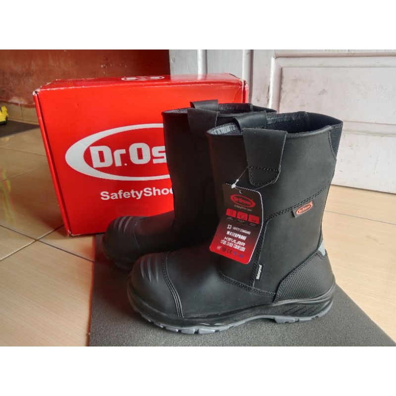 ( Original ) Dr. OSHA Mustang 9373 S1 Composite Safety Shoe Heavy Duty Boot - Black