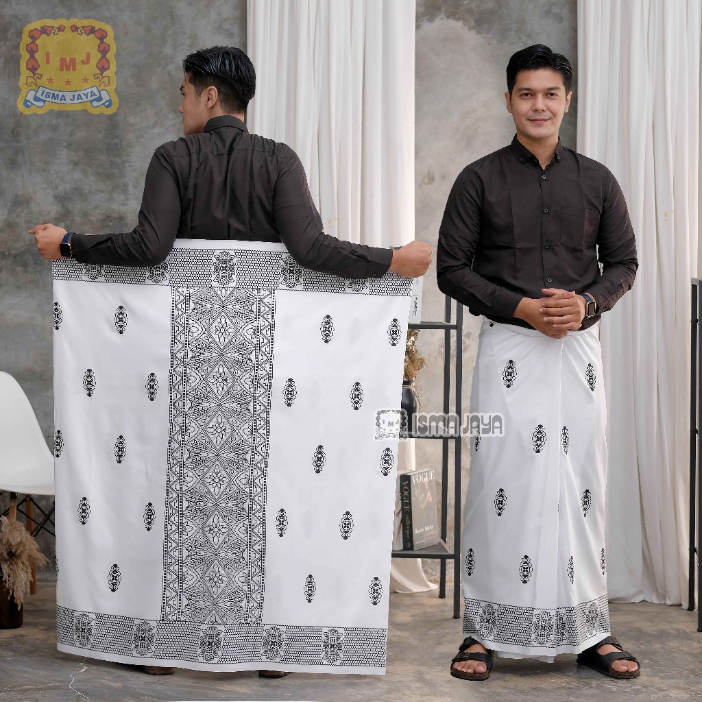ISMAJAYA - Sarung Batik Goyor Putih