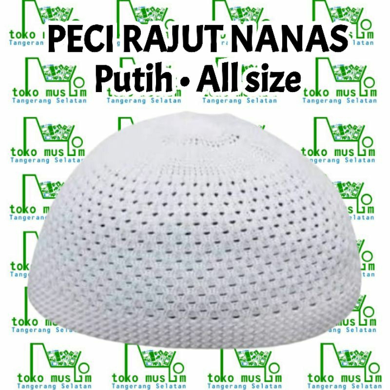 Peci Rajut Nanas Nilon Warna Merah isi 20 Pcs Atau 1 Kodi Pas Untuk Kalangan Orang Dewasa Dan Anak A