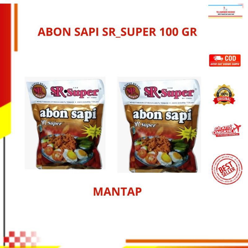 

Abon Sapi SR_Super Isi 2 Pcs x 100 Gr PROMO MURAH/[PAKET HEMAT] Abon Sri Ratu Super 2x100 Gr PROMO MURAH