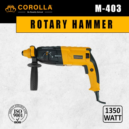 Corolla Rotary Hammer 3Fungsi 1350W Drill Mesin Bor Beton Electric Hammer Kelas Industrial M-403