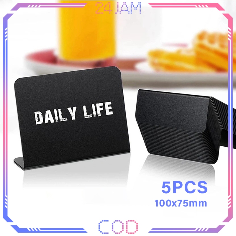 

5pcs Acrylic Mini Chalkboard Tulis Kapur Mini Papan Blackboard Mini Papan Kapur Mini Papan Reserved